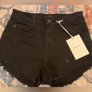 Kancan black jean shorts